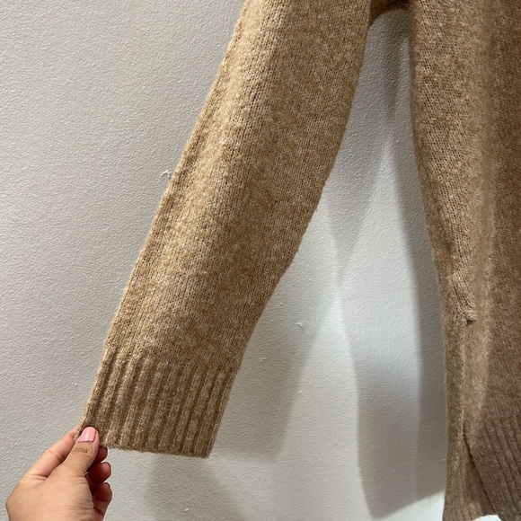 LOFT XL Caramel Brown Tunic Long Sleeve Sweater Wool - Picture 7 of 9